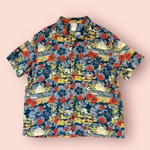 Disney Parks Mickey Mouse Hawaiian Shirt XL - Picture 1 of 7